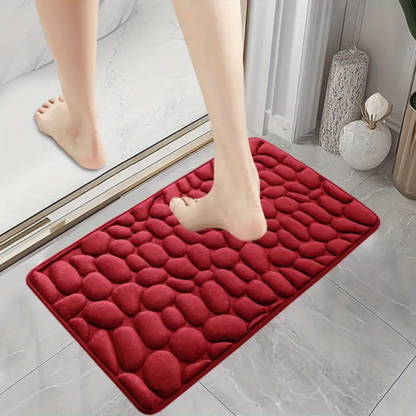 Set 4 Covorașe de Baie Antiderapante, Roșu